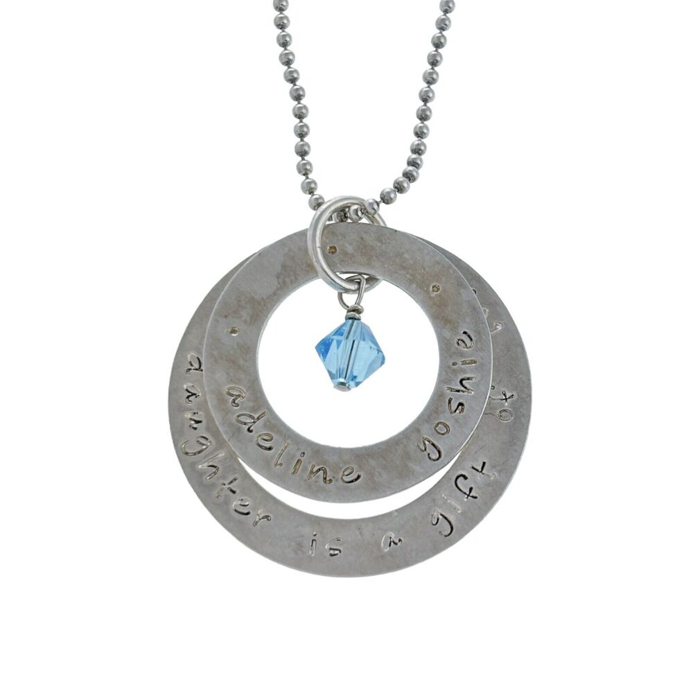Sterling Silver 925 Adeline Yoshie "A Daughter Is A Gift Of Love" Pendant ONLY